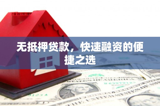乐清无抵押贷款，快速融资的便捷之选