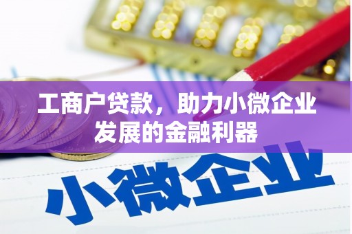 乐清工商户贷款，助力小微企业发展的金融利器