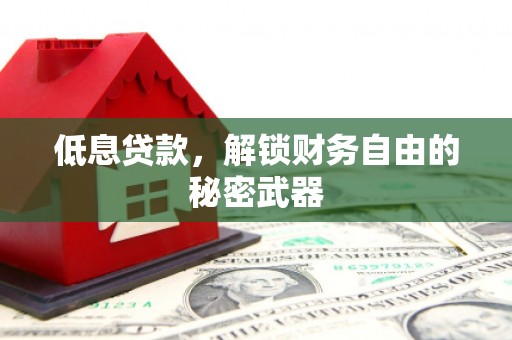 乐清低息贷款，解锁财务自由的秘密武器