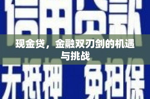 乐清现金贷，金融双刃剑的机遇与挑战