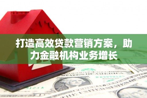乐清打造高效贷款营销方案，助力金融机构业务增长