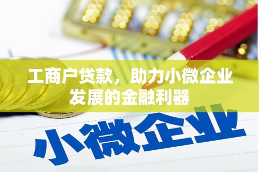 乐清工商户贷款，助力小微企业发展的金融利器