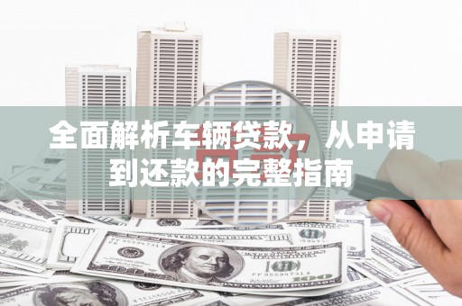 乐清全面解析车辆贷款，从申请到还款的完整指南