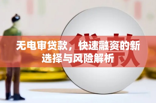 乐清无电审贷款，快速融资的新选择与风险解析