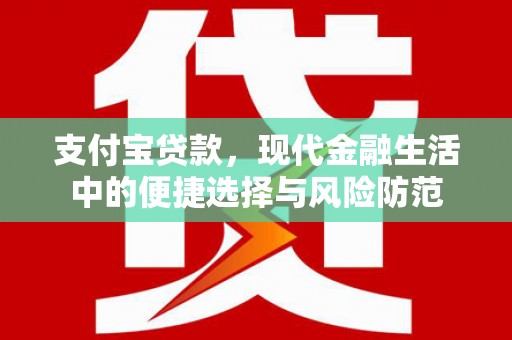 乐清支付宝贷款，现代金融生活中的便捷选择与风险防范