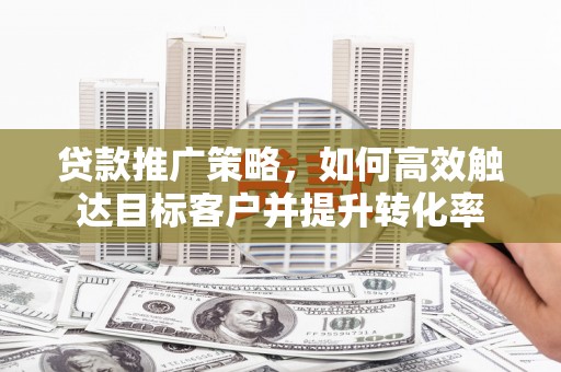 乐清贷款推广策略，如何高效触达目标客户并提升转化率