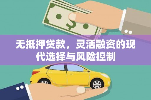 乐清无抵押贷款，灵活融资的现代选择与风险控制
