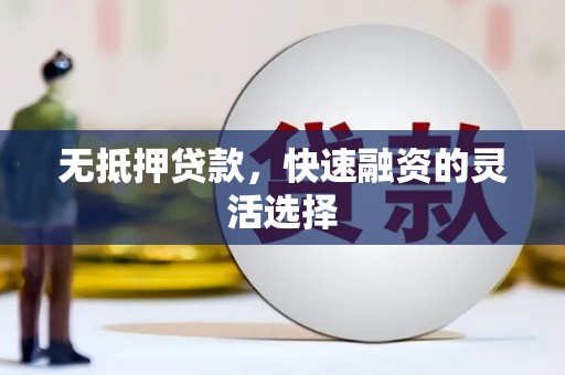 乐清无抵押贷款，快速融资的灵活选择