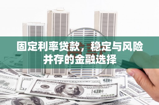 乐清固定利率贷款，稳定与风险并存的金融选择