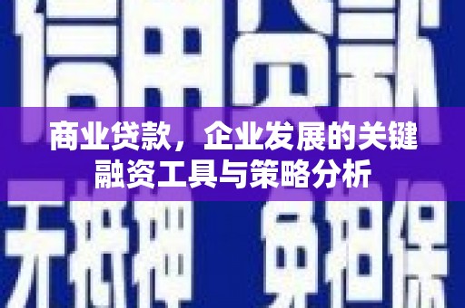 乐清商业贷款，企业发展的关键融资工具与策略分析