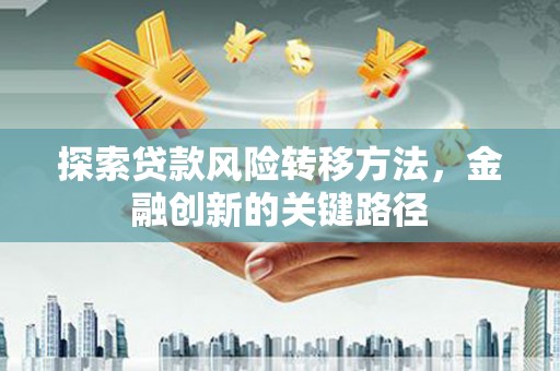 乐清探索贷款风险转移方法，金融创新的关键路径