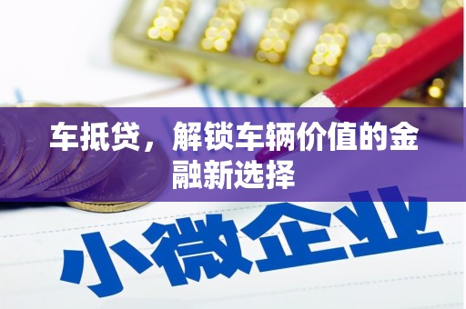 乐清车抵贷，解锁车辆价值的金融新选择