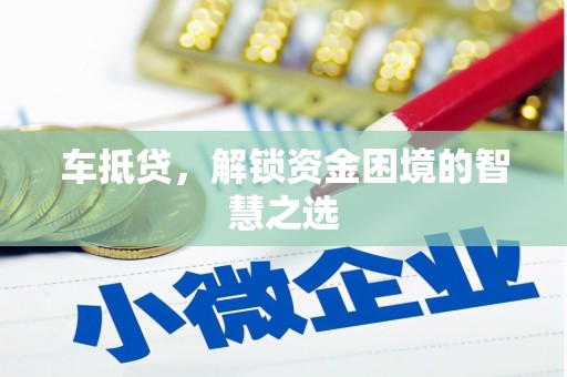 乐清车抵贷，解锁资金困境的智慧之选