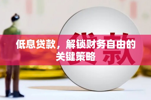 乐清低息贷款，解锁财务自由的关键策略