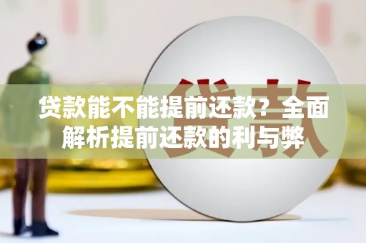 乐清贷款能不能提前还款？全面解析提前还款的利与弊