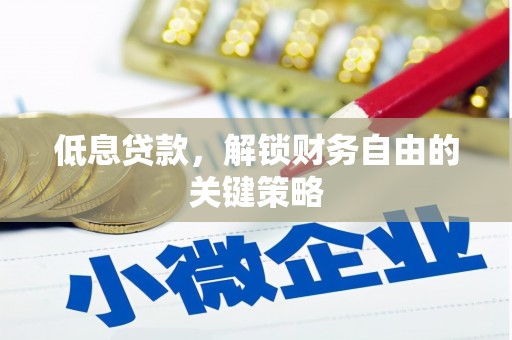 乐清低息贷款，解锁财务自由的关键策略