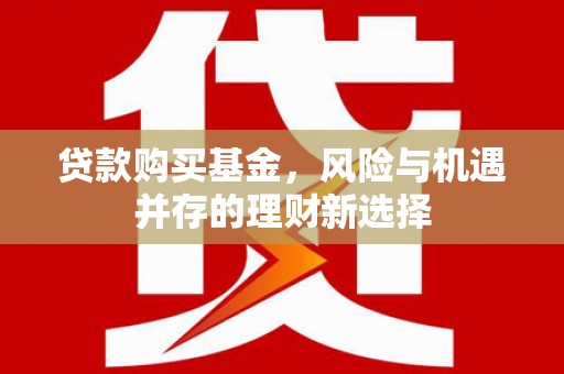乐清贷款购买基金，风险与机遇并存的理财新选择