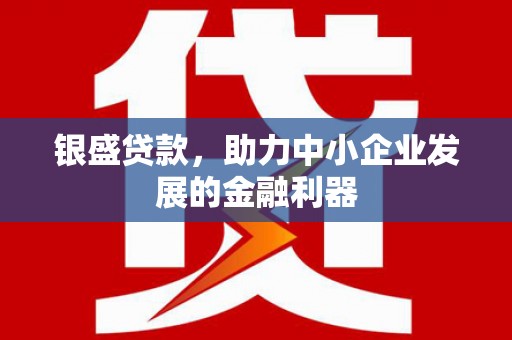 乐清银盛贷款，助力中小企业发展的金融利器