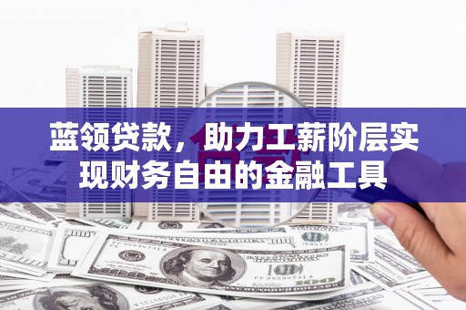 乐清蓝领贷款，助力工薪阶层实现财务自由的金融工具