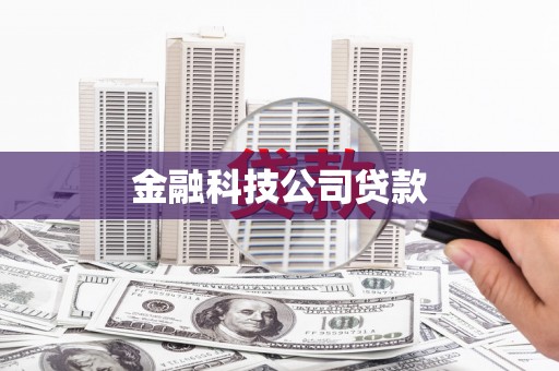 乐清金融科技公司贷款