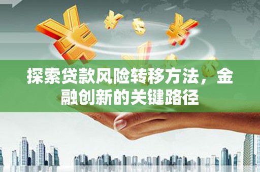 乐清探索贷款风险转移方法，金融创新的关键路径