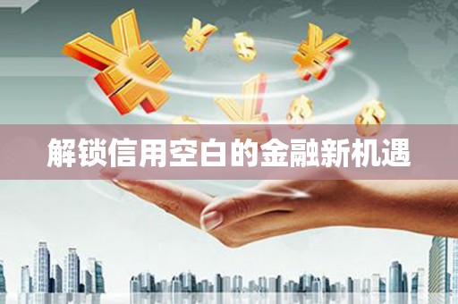 乐清解锁信用空白的金融新机遇